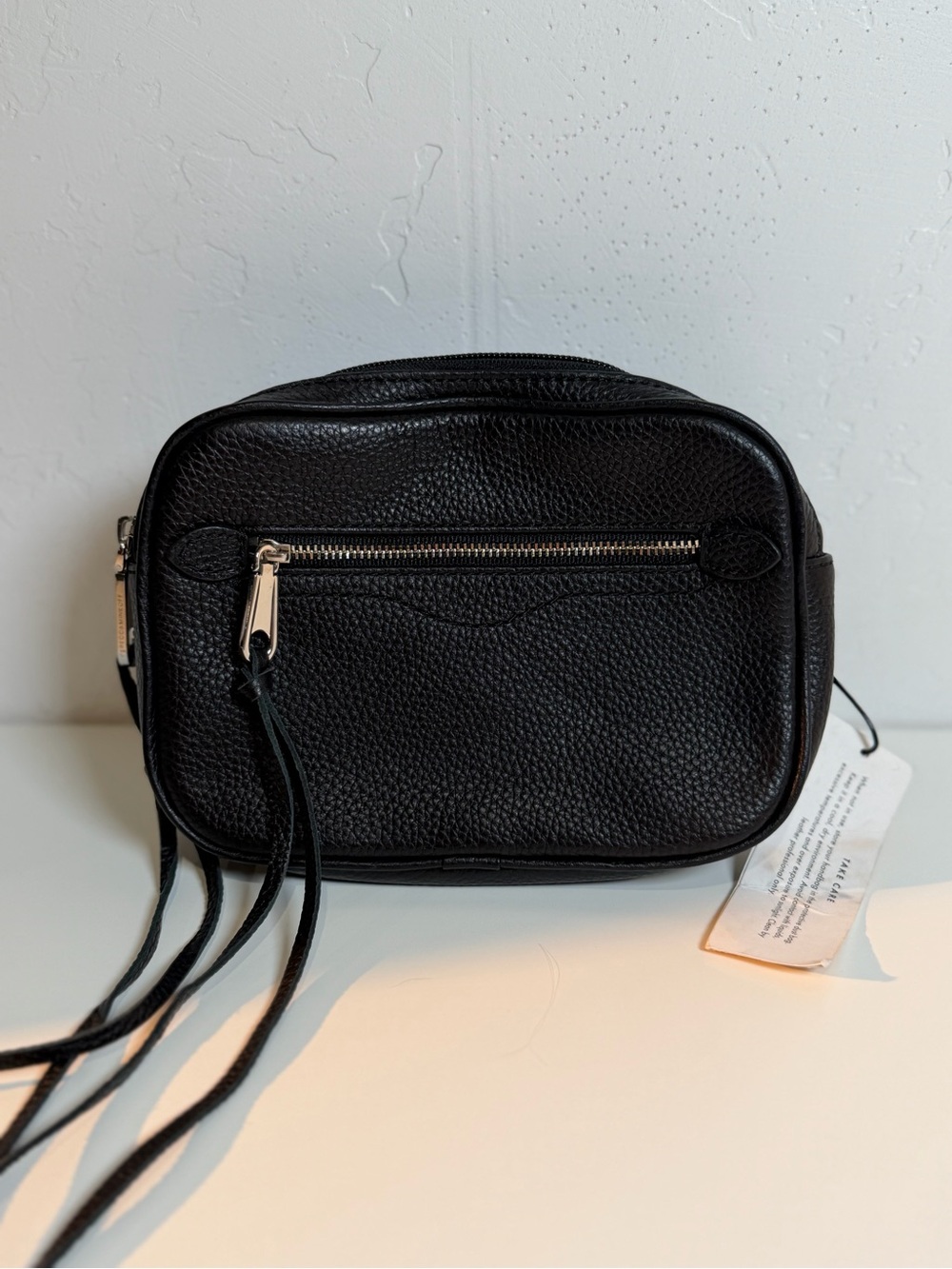 Rebecca Minkoff Black Leather Womens Adjustable Belt Bag Nwt
